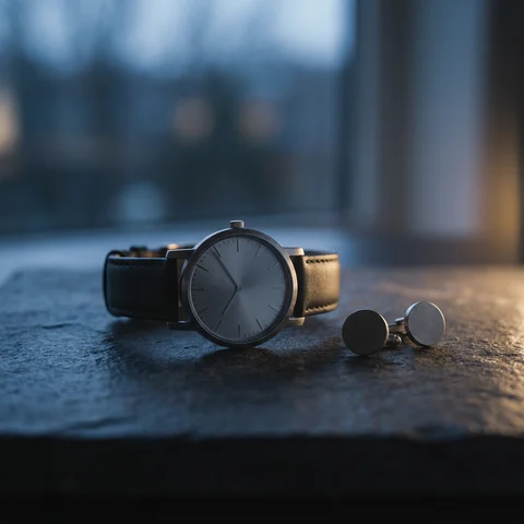 Jam tangan dan cufflinks