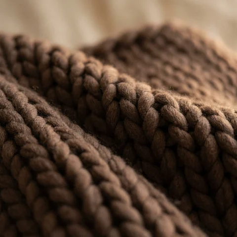 Tekstur knit cocoa